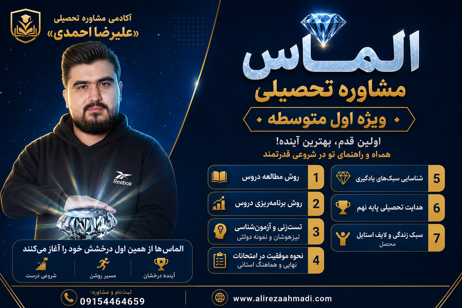 الماس مشاوره تحصیلی ویژه اول متوسطه